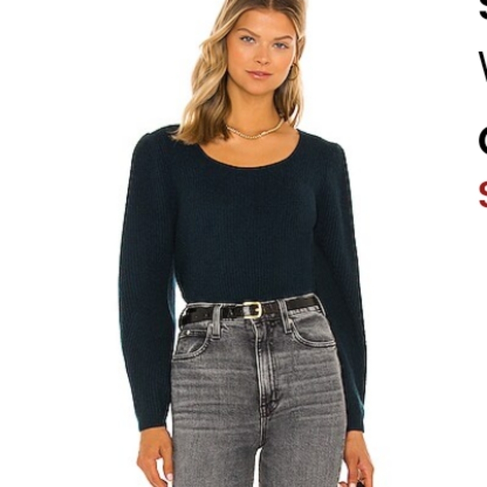White+Warren 100% Cashmere Sweater Pull Over Top Women's XS Ribbed Quiet Luxury